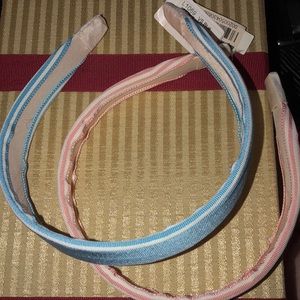 L. Erickson headbands pink and blue